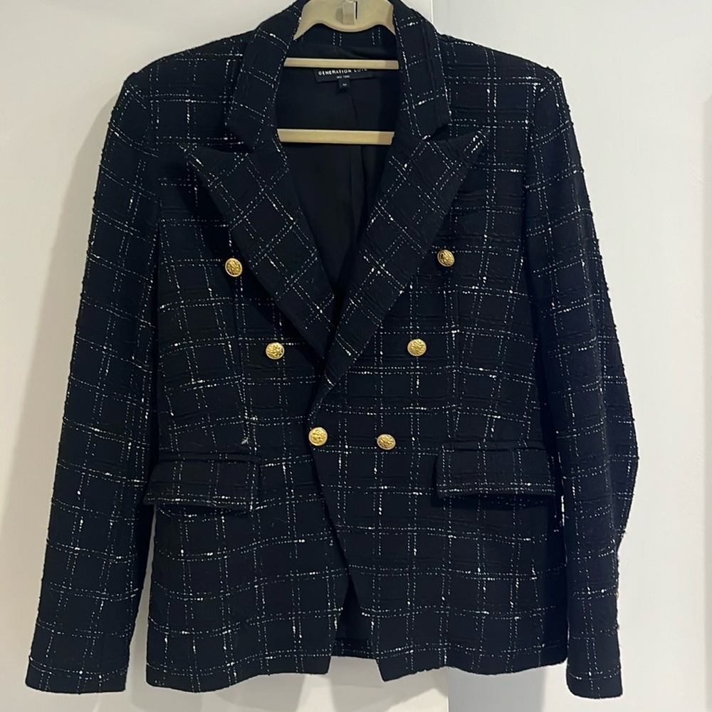 EUC Generation Love Blazer, Size M, Tweed